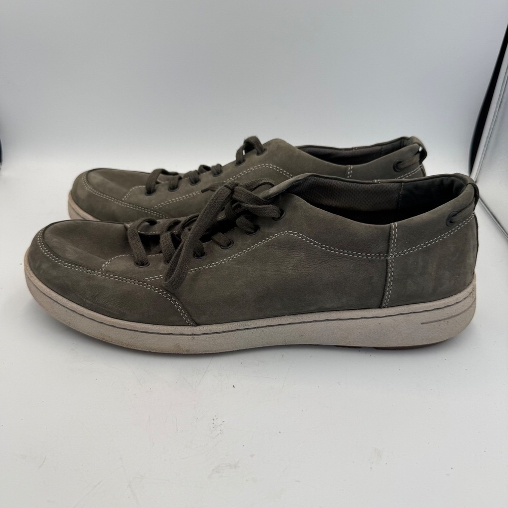 Dansko Mens Slip Resistant Nubuck Leather Lace Up Sneakers Olive Green Size 47